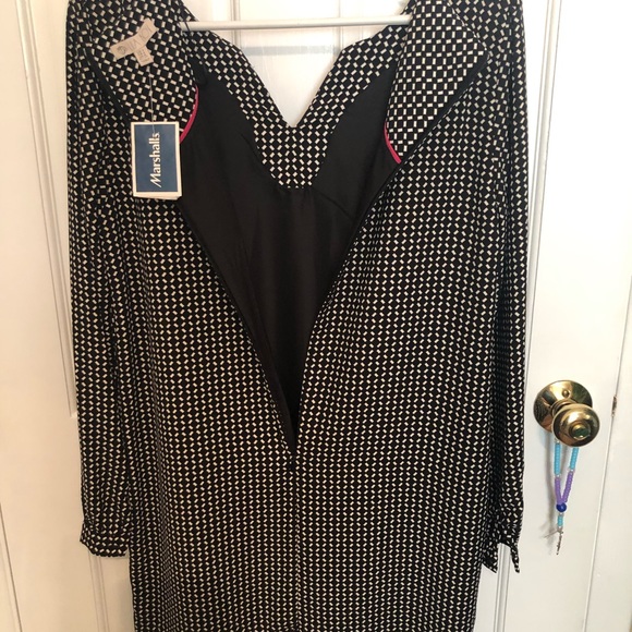 LILA 🌹 ROSE DRESS🌹BLK&WHT SIZE 4 - Picture 2 of 7